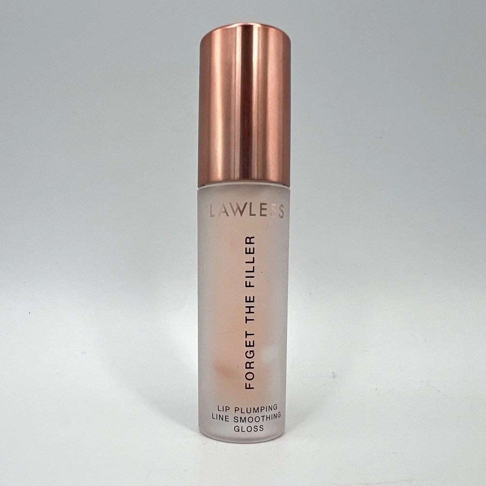LAWLESS Forget The Filler Lip-Plumping Line-Smoothing Gloss -‎ Rosy Outlook